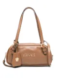 Versace logo-plaque top-handle bag - Brown