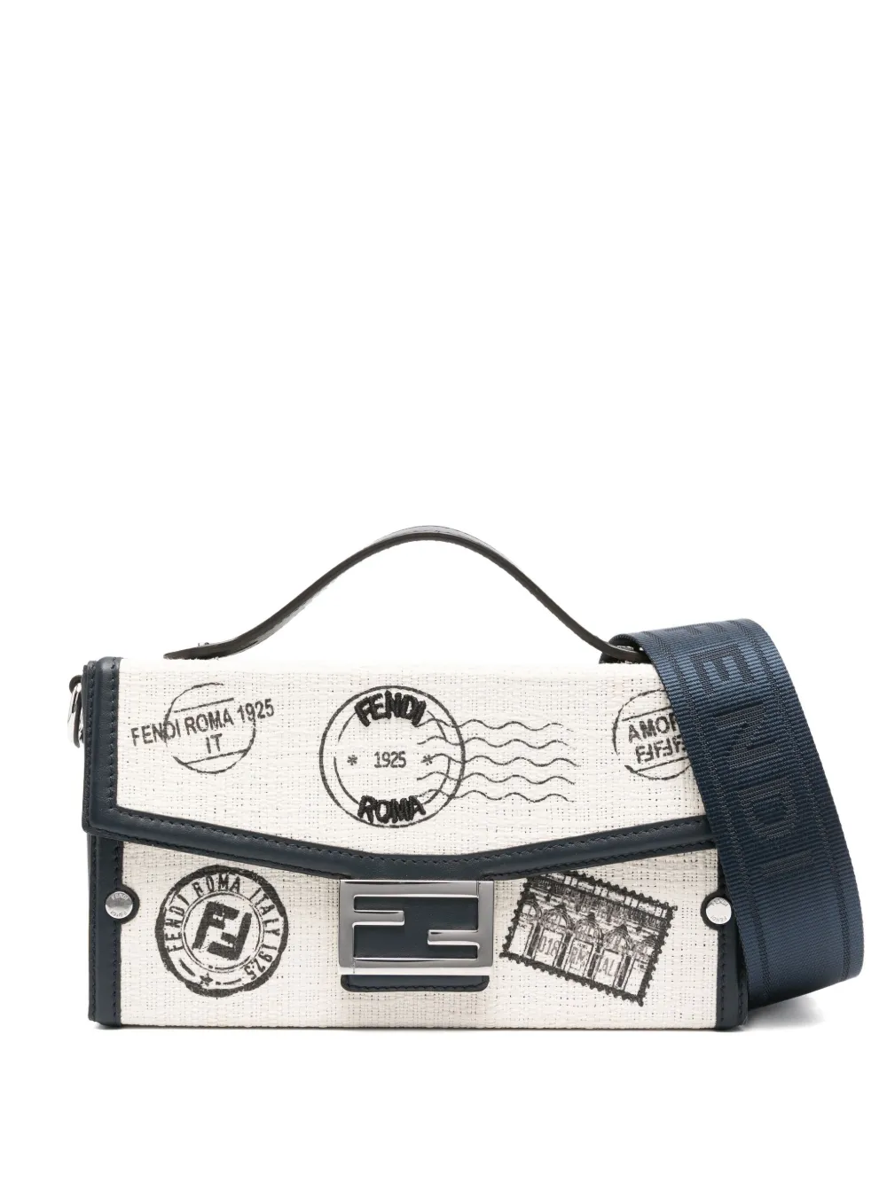 FENDI Baguette Soft Trunk messengertas Beige