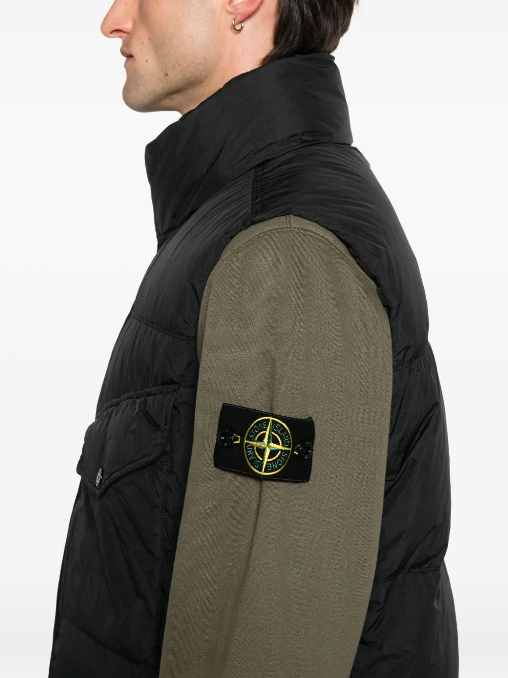 Stone Island Sweater met Compass-logopatch Groen