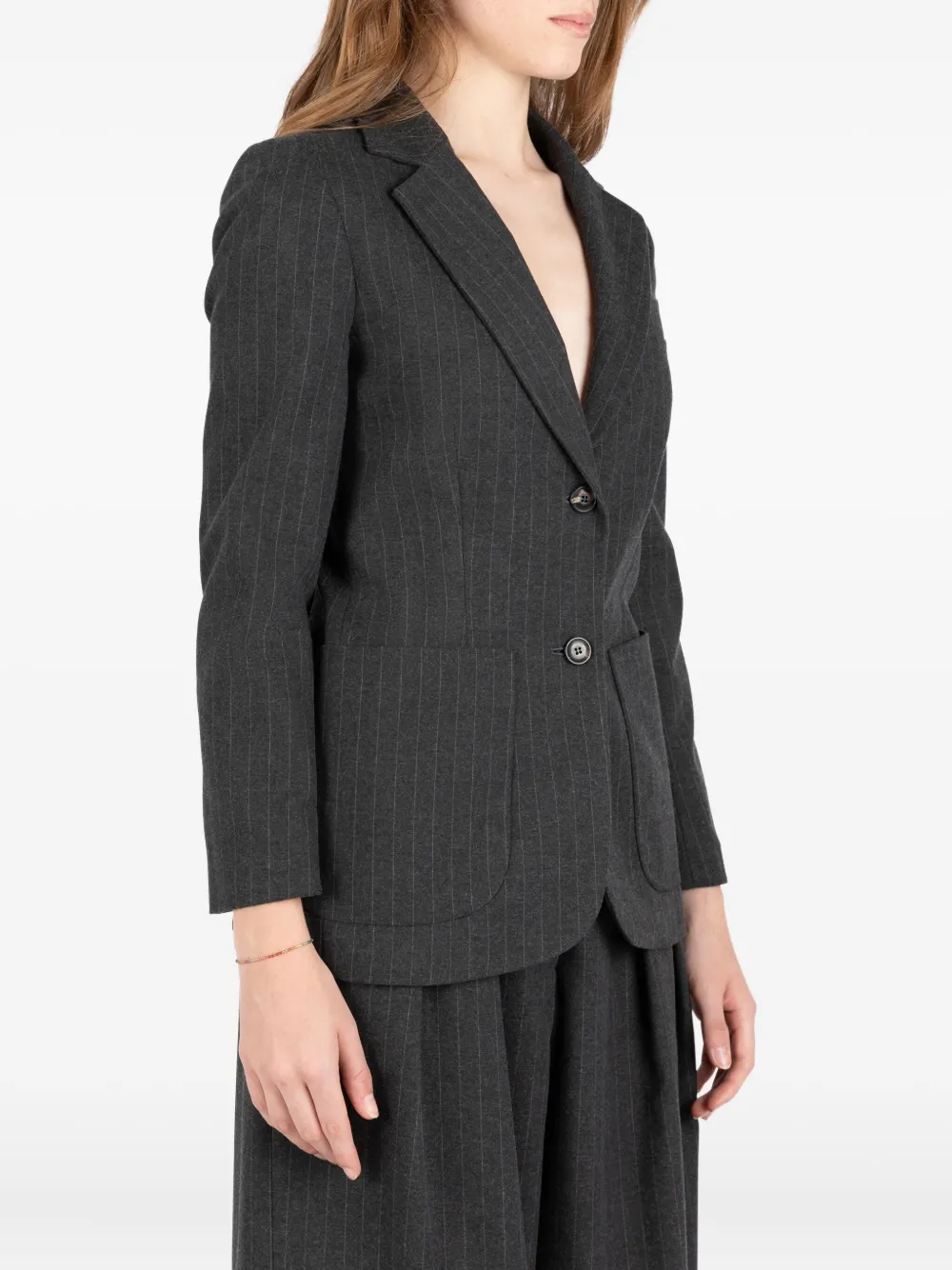 Société Anonyme pinstripe pocket blazer Grijs