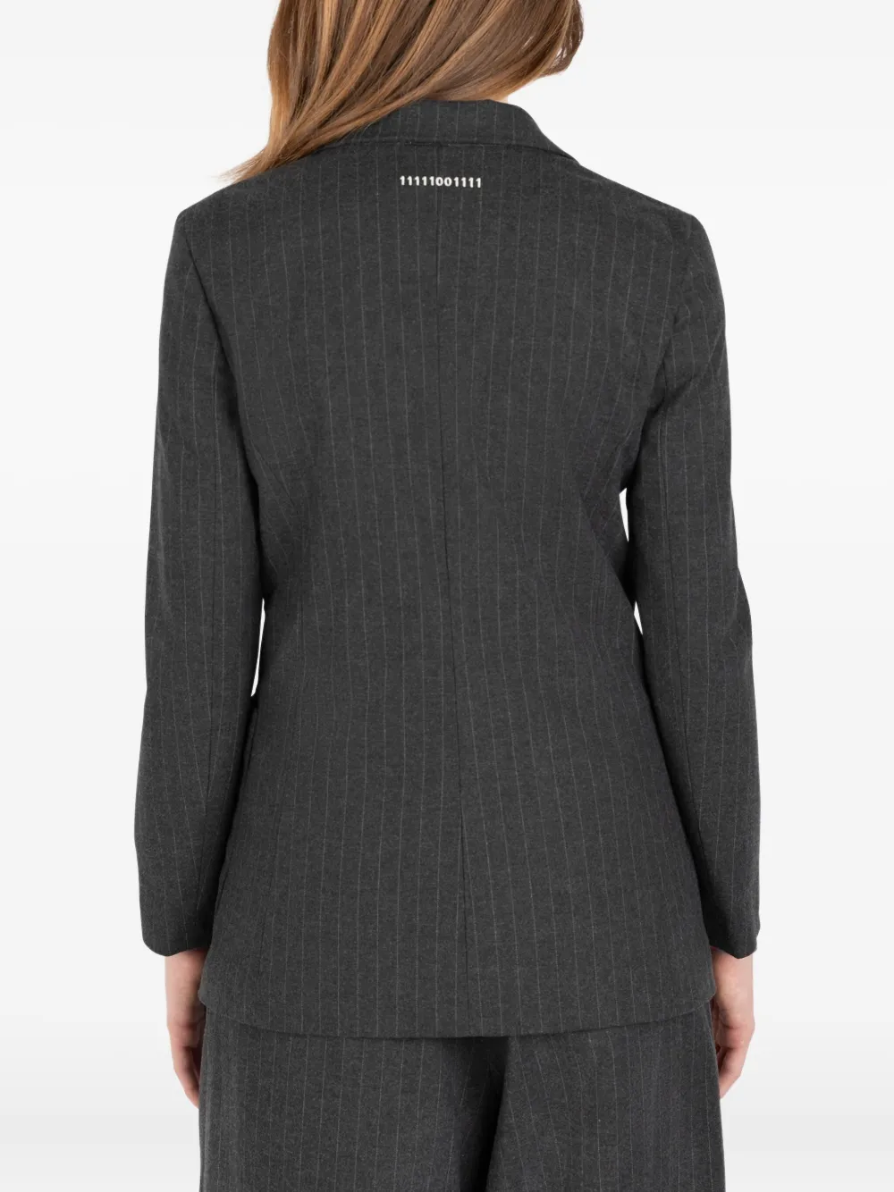 Société Anonyme pinstripe pocket blazer Grijs