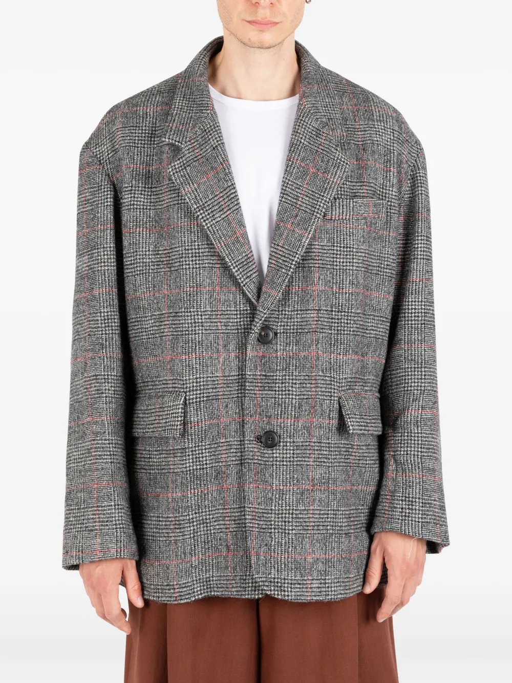 Société Anonyme Big Mama checked blazer Grijs
