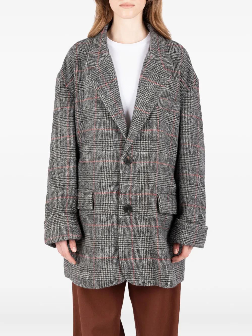 Société Anonyme Big Mama checked blazer Grijs