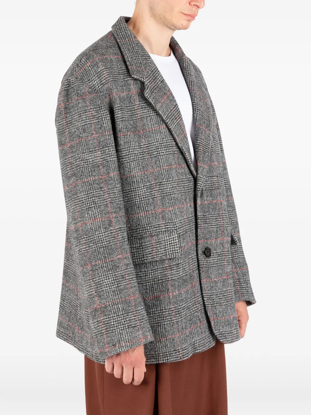 Société Anonyme Big Mama checked blazer Grijs