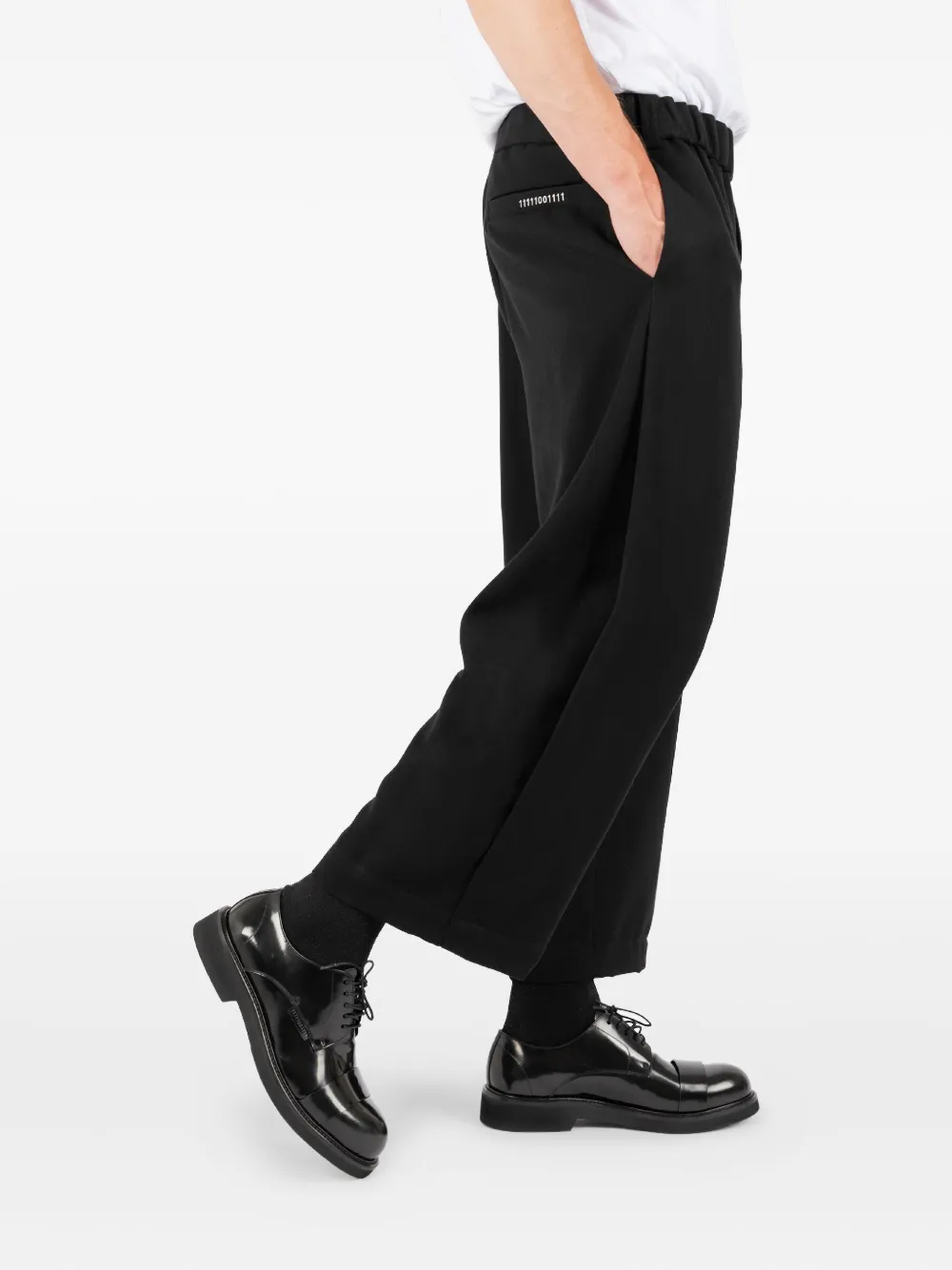 Société Anonyme Chiba broek met elastische tailleband Zwart