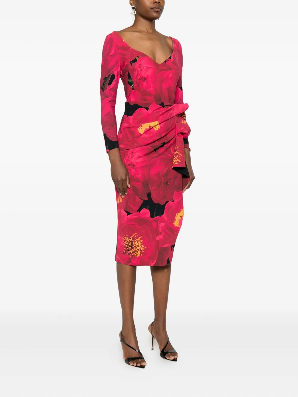 CHIARA BONI La Petite Robe Jurk met bloemenprint Roze