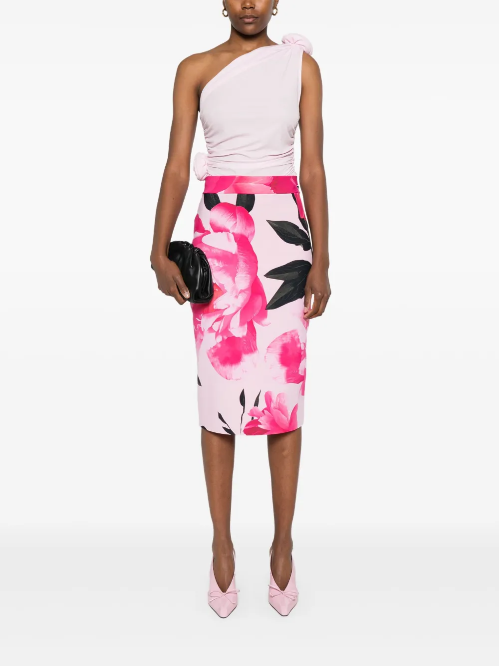 CHIARA BONI La Petite Robe Midi-jurk met bloemenprint - Roze