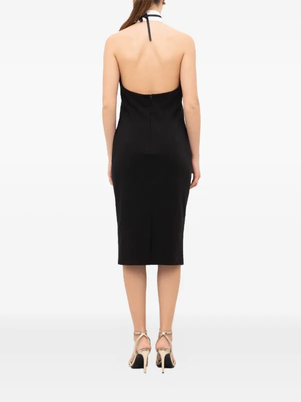 Babylone Paris Halter-neck Midi Dress - Black Babylone Paris Halter-neck Midi Dress - Black