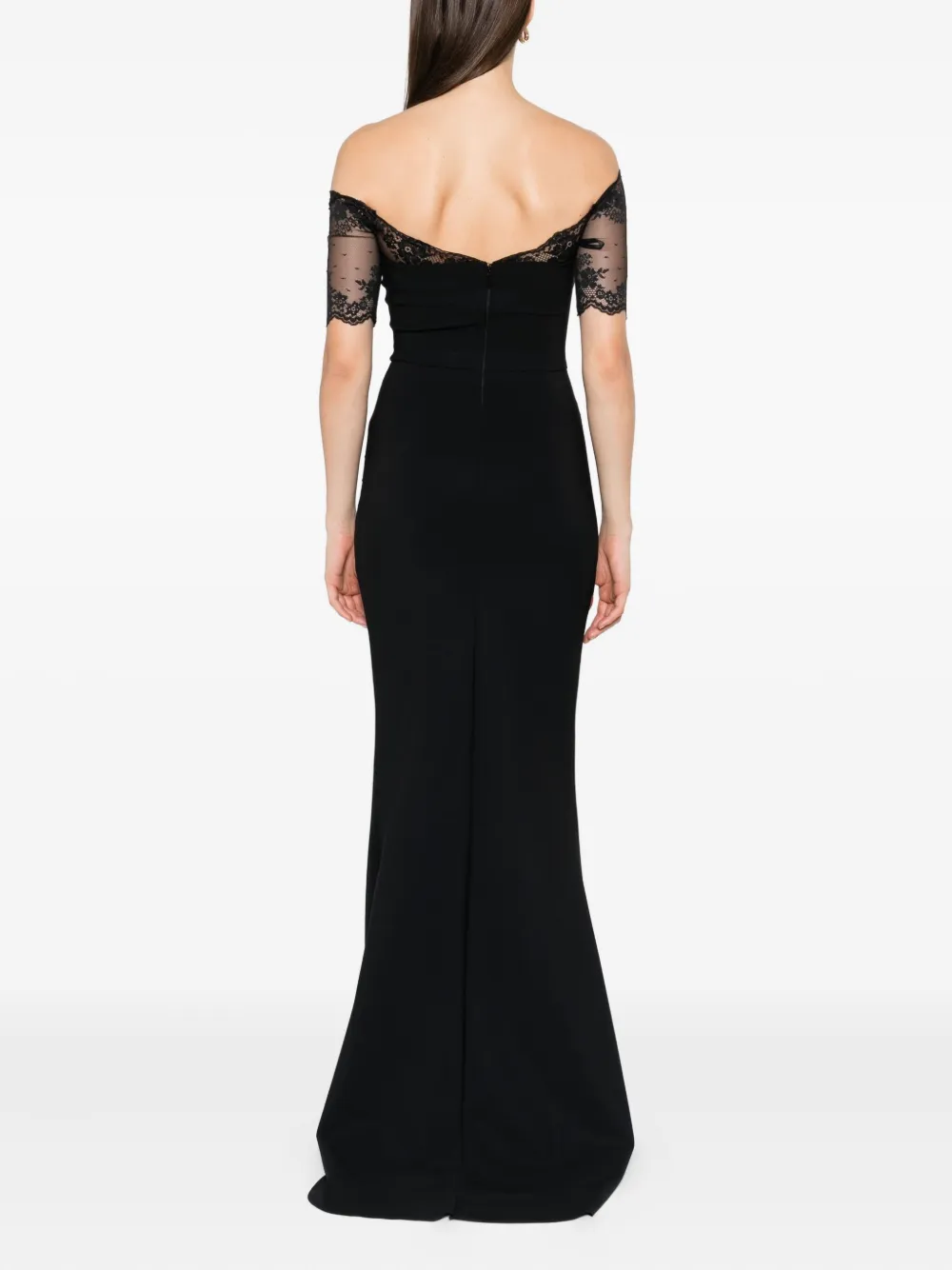 CHIARA BONI La Petite Robe Maxi-jurk met ruches Zwart