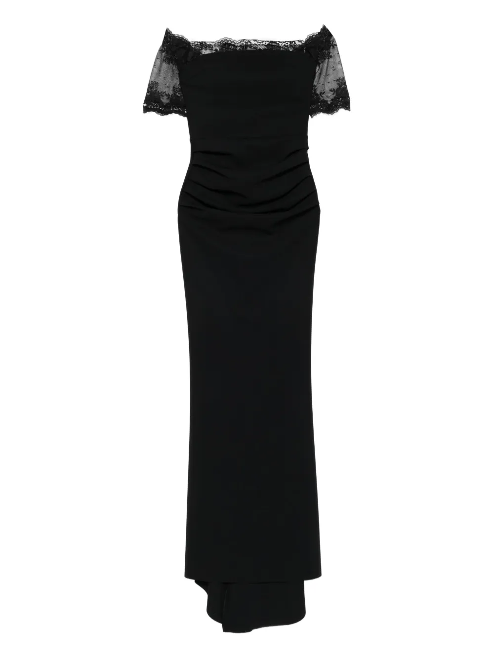 CHIARA BONI La Petite Robe V-neck ruched maxi dress | Black | Image 1