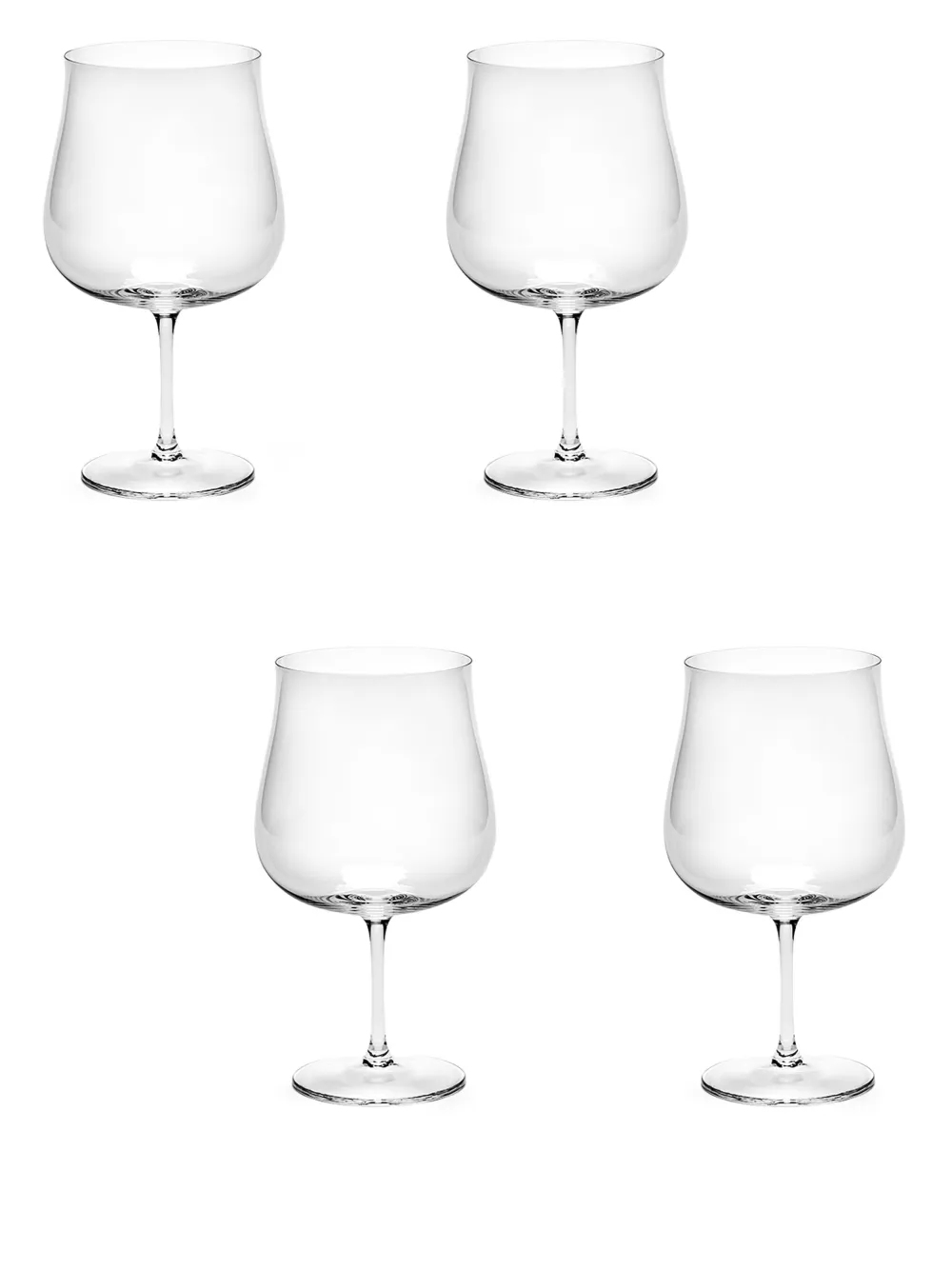 Serax Tulip-shaped Wine Glass (set Of Four) In Transparent