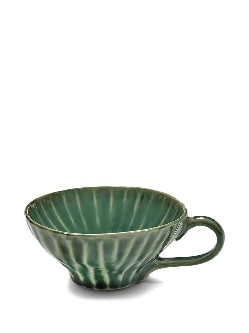 Serax Ribbed Teacup (set Of Wo) In Green