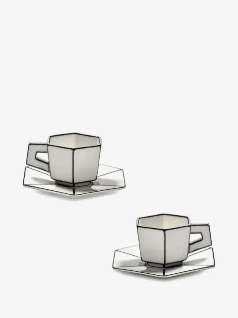 Serax set de dos tazas de café hexagonales