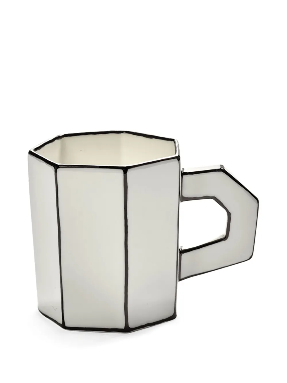 Serax heptagon contrast-line mug (set of two) | White | Image 1