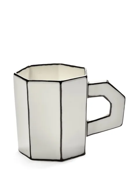 Serax heptagon contrast-line mug (set of two)