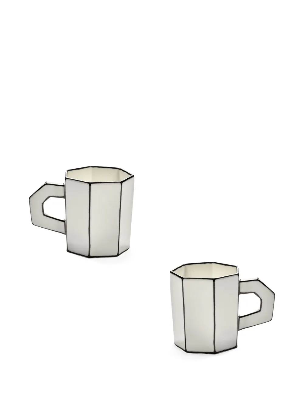 Serax heptagon contrast-line mug (set of two) | Tea & Coffee | Image 2