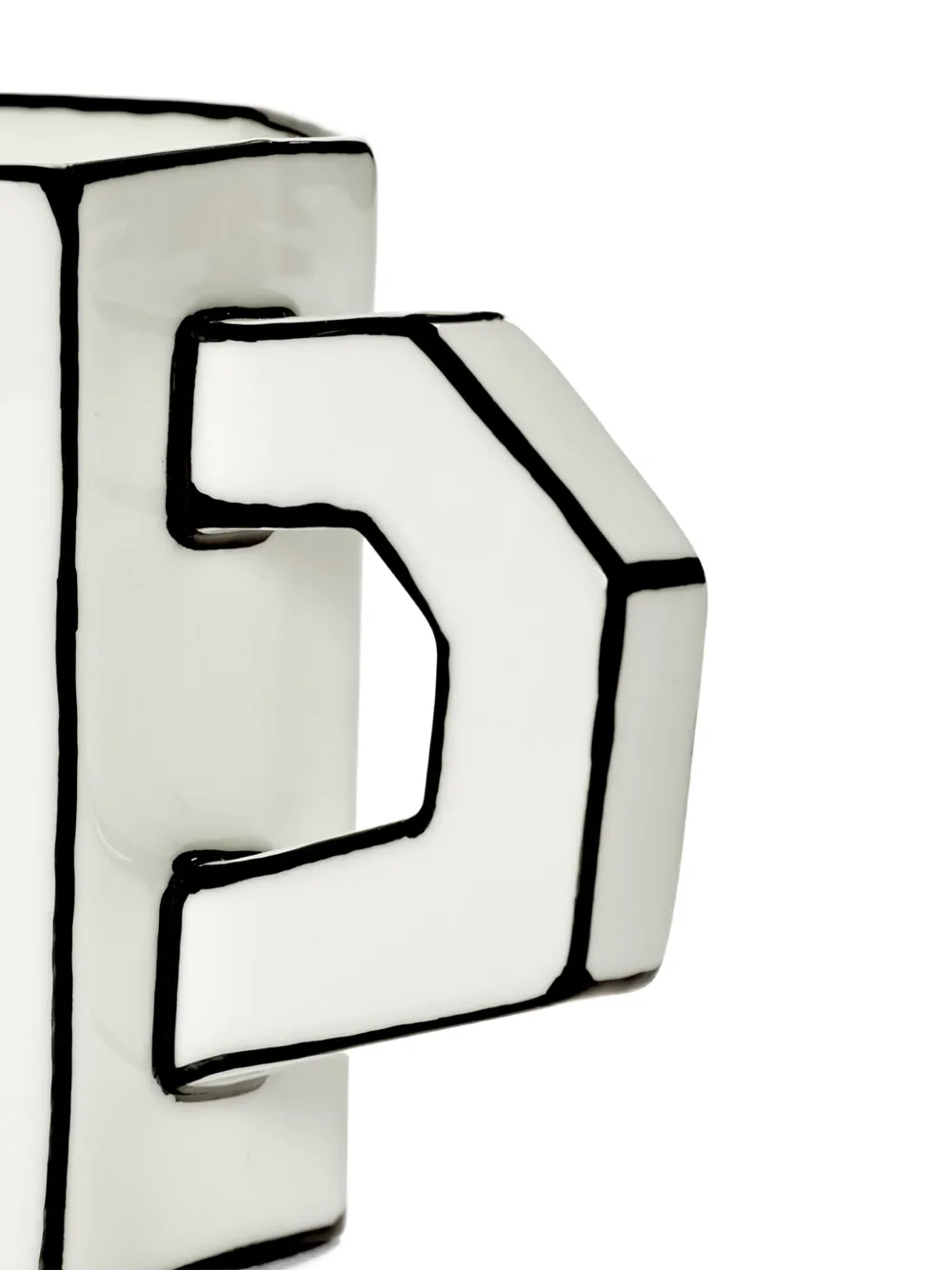 Serax Heptagon Contrast-line Mug (set Of Two) In White