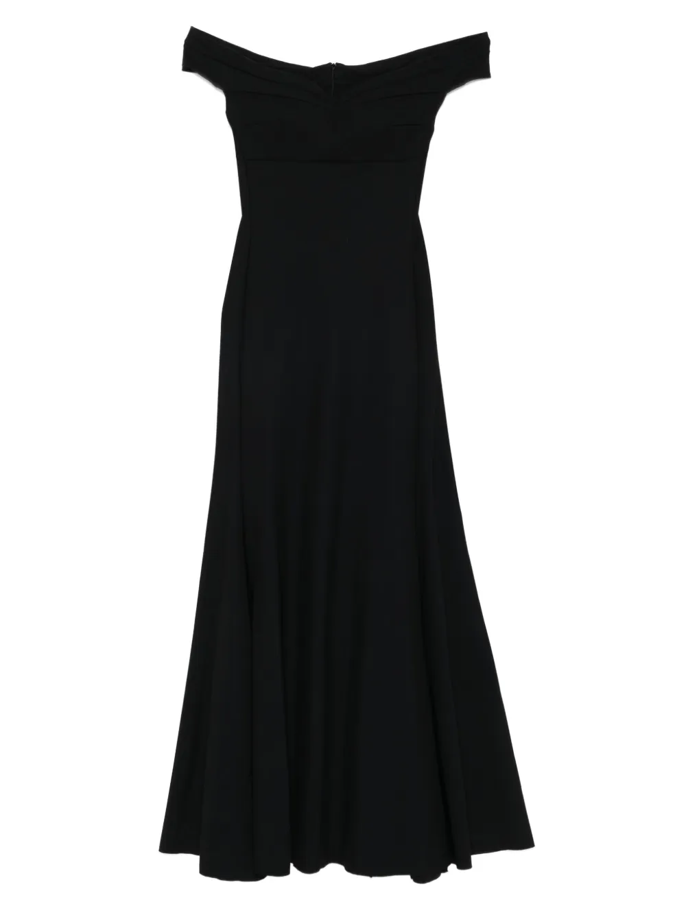 CHIARA BONI La Petite Robe Off-shoulder midi-jurk Zwart