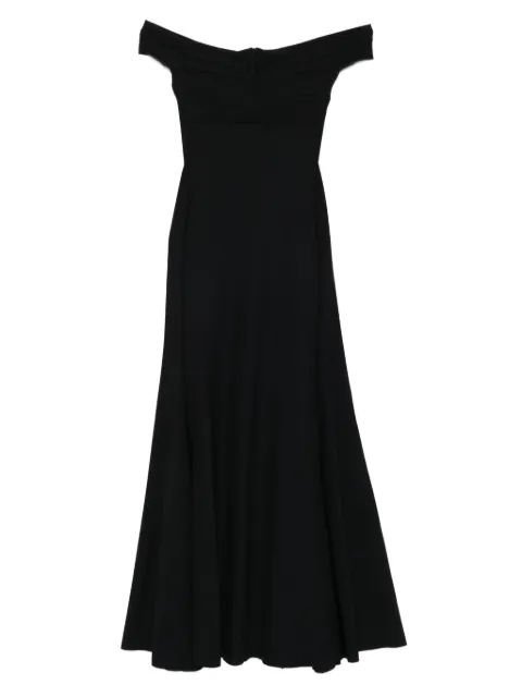 CHIARA BONI La Petite Robe off-shoulder flared midi dress