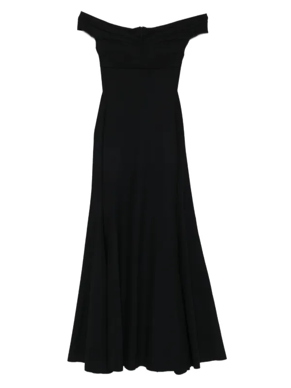 green emerald velvet dress Off The Shoulder Midi Dress Large / White
