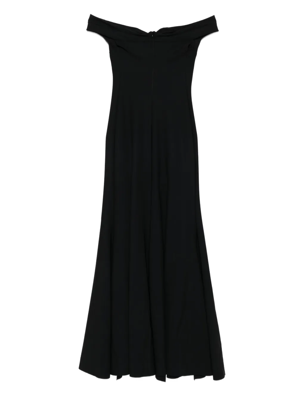 CHIARA BONI La Petite Robe Off-shoulder midi-jurk - Zwart