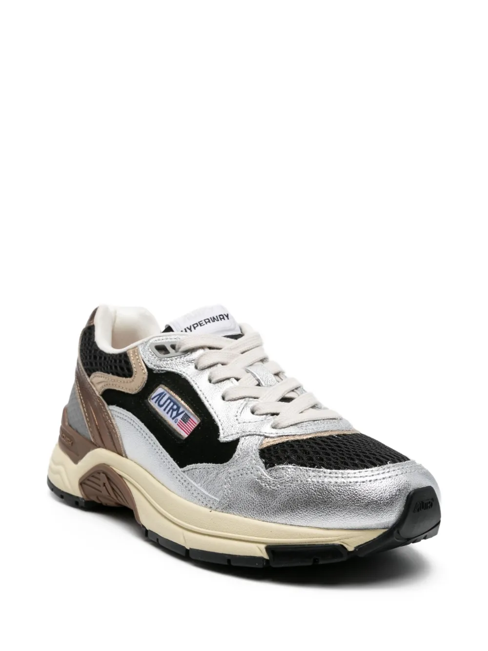 Autry Hyperway panelled sneakers Black