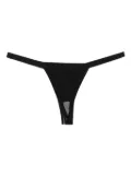 Maison Close Pure Tentation openable mesh thongs - Black