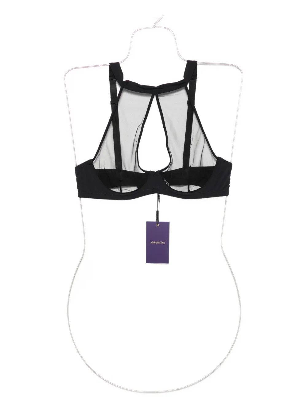 Maison Close Pure Tentation bh met uitgesneden details Zwart