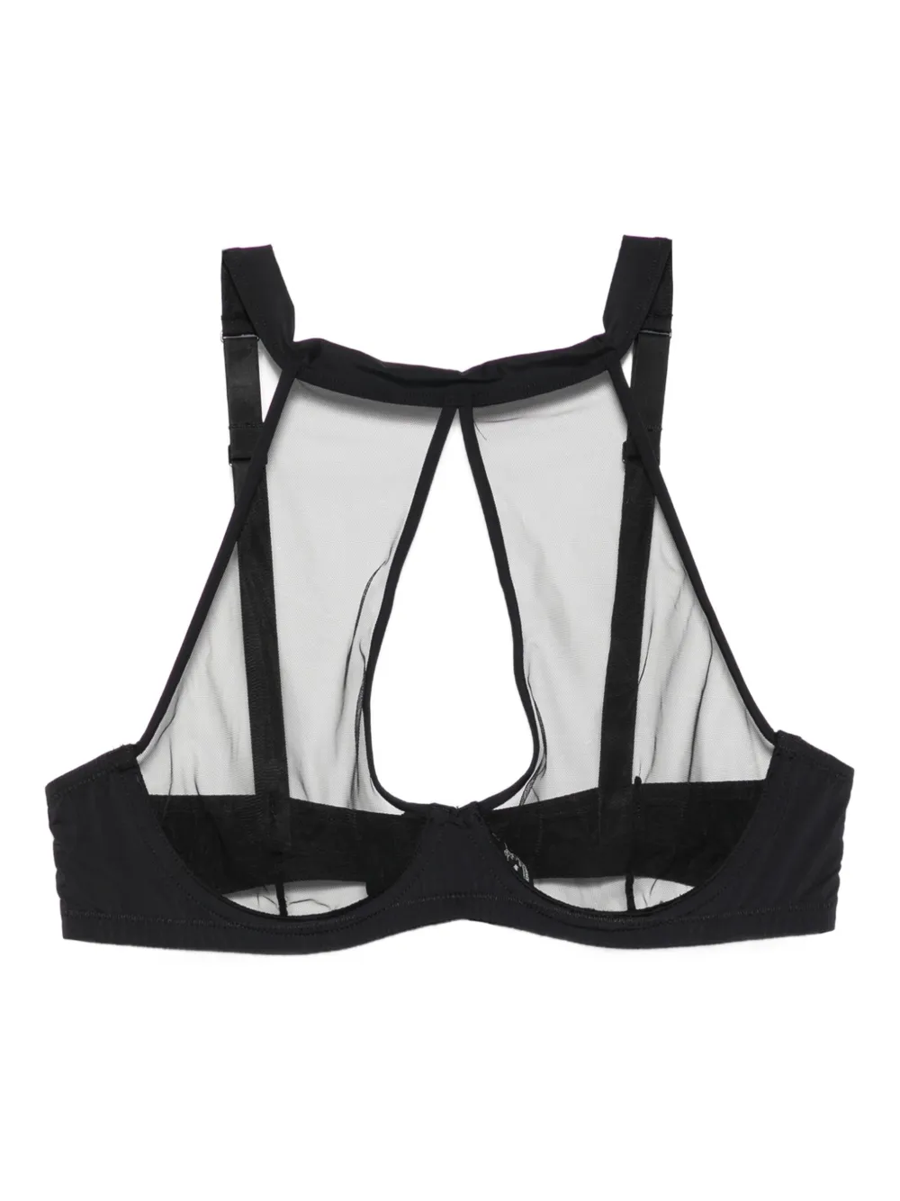 Maison Close Pure Tentation bh met uitgesneden details Zwart
