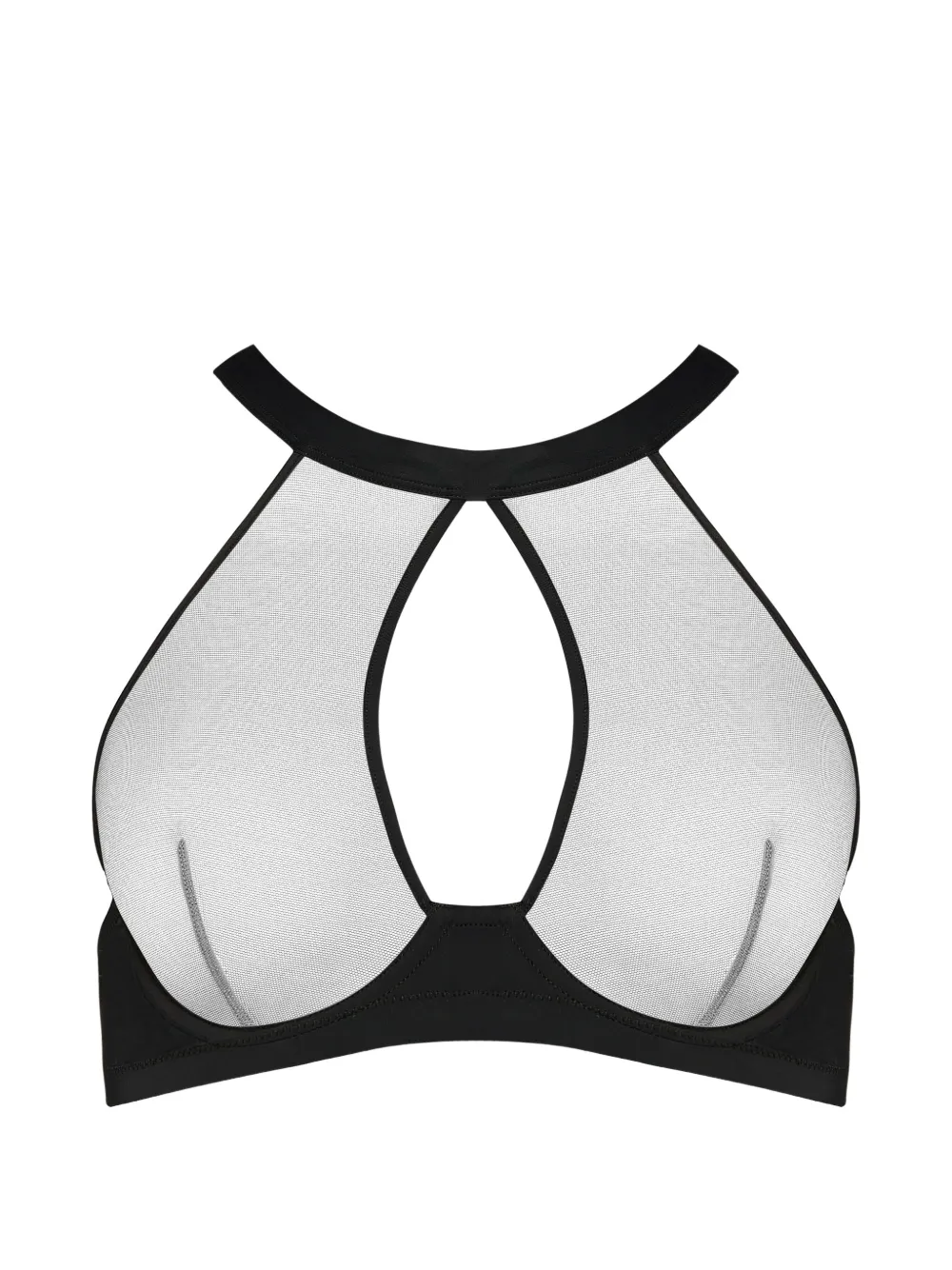 Maison Close Pure Tentation cut-out bra - Nero