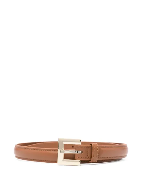 ANINE BING Nicola leather square-buckle belt