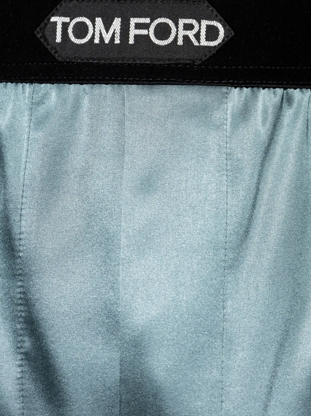 TOM FORD Zijden satijnen boxershorts Blauw