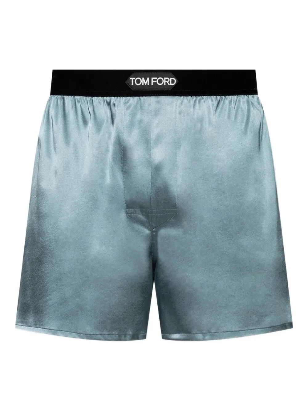 TOM FORD Zijden satijnen boxershorts Blauw