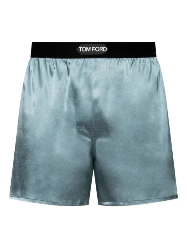 TOM FORD シルク ボクサーパンツ | ブルー | FARFETCH JP