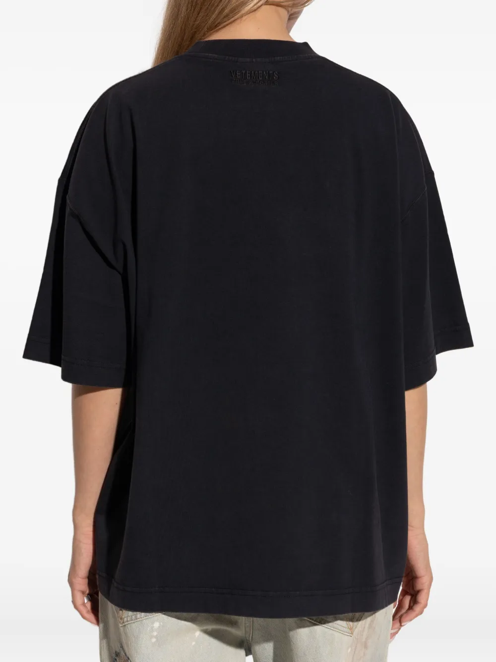 VETEMENTS T-shirt met print Zwart