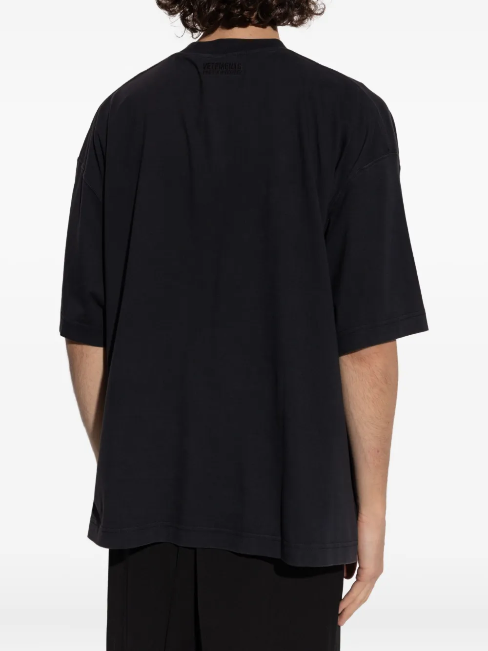 VETEMENTS T-shirt met print Zwart