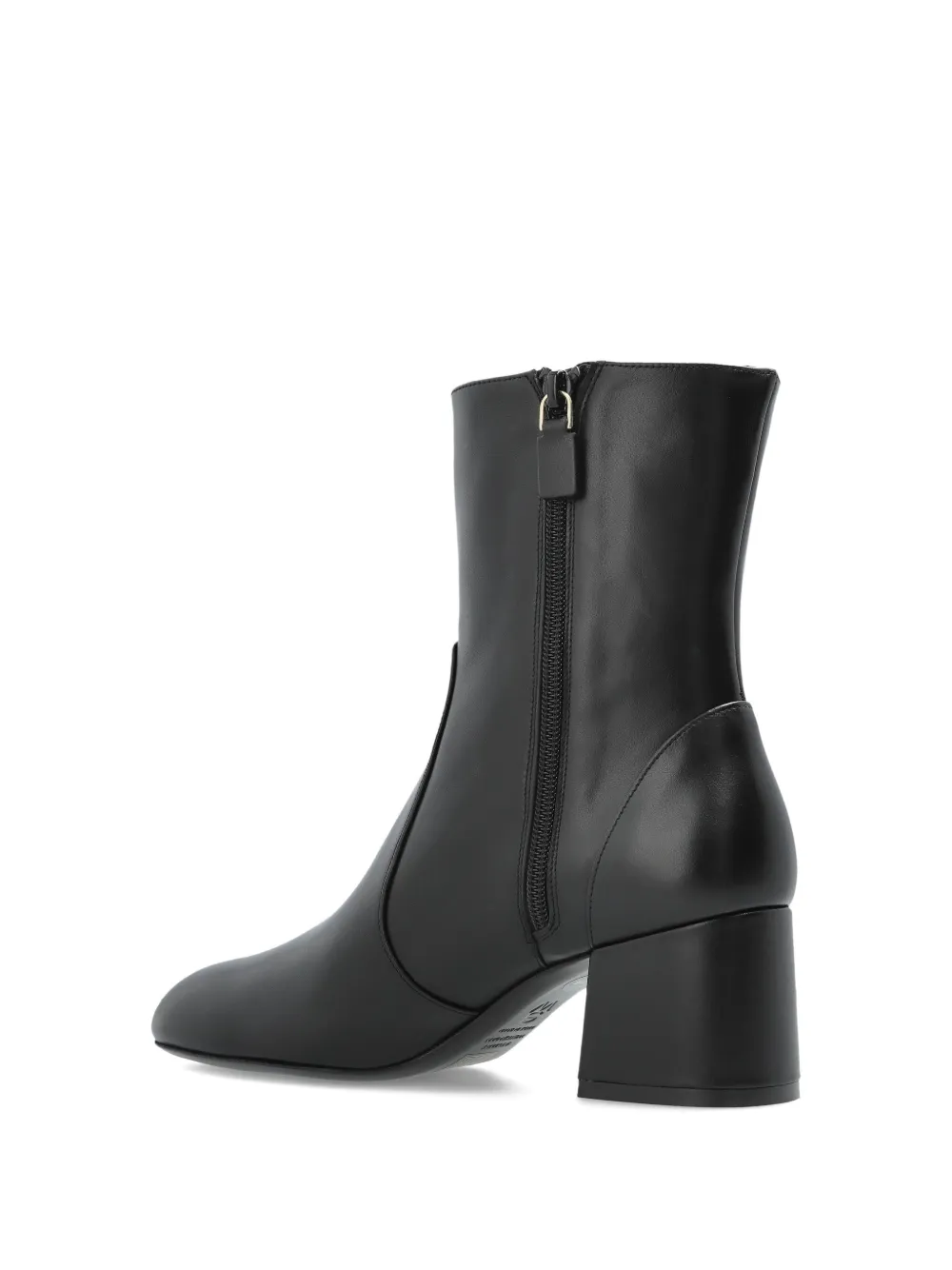 Stuart Weitzman leather ankle-length boots Black