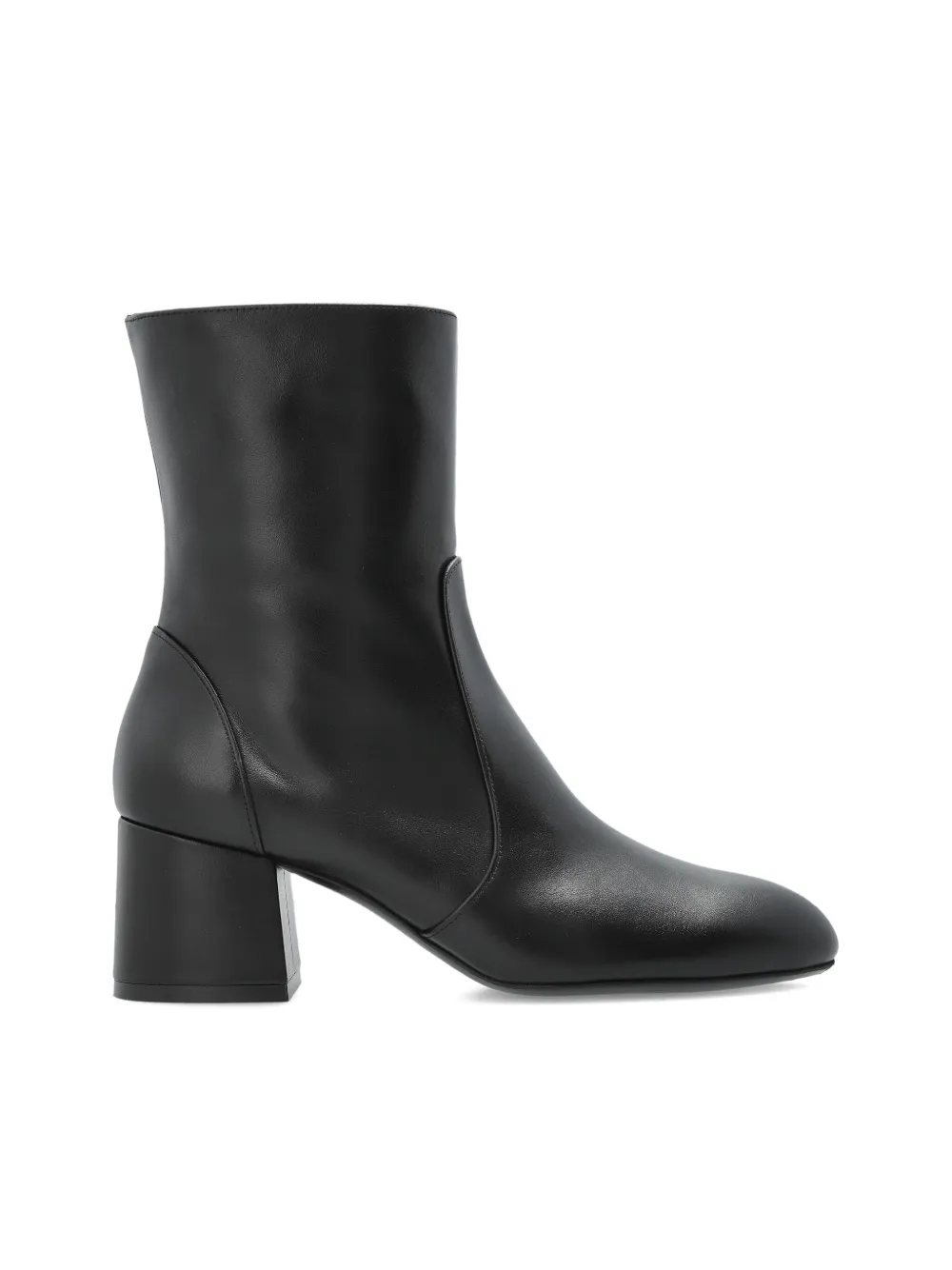 Stuart Weitzman leather ankle-length boots Black