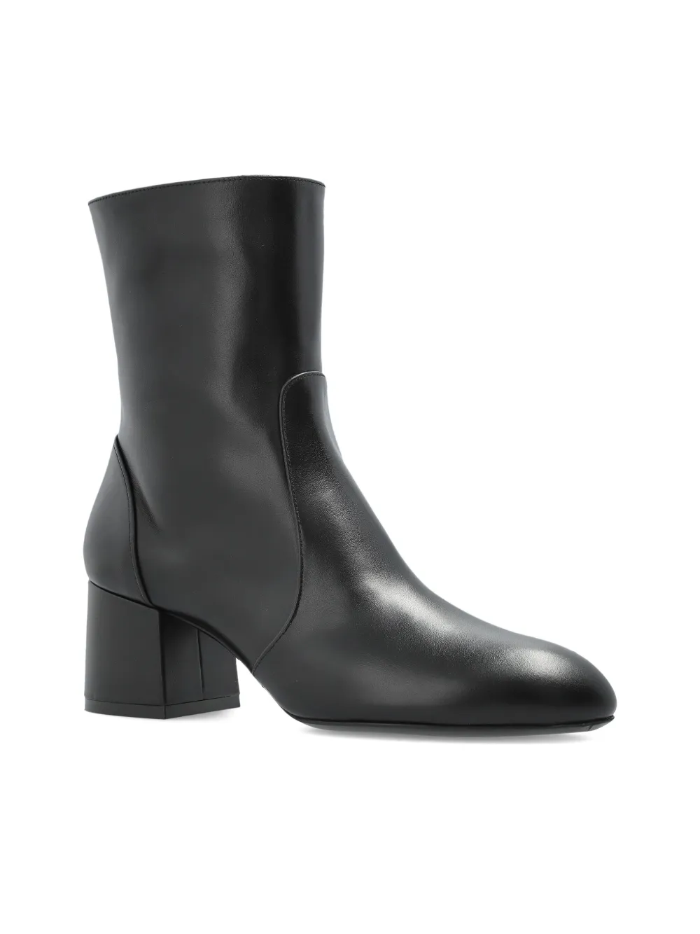 Stuart Weitzman leather ankle-length boots Black
