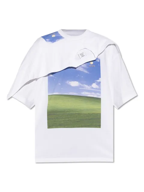 VETEMENTS layered graphic-print T-shirt