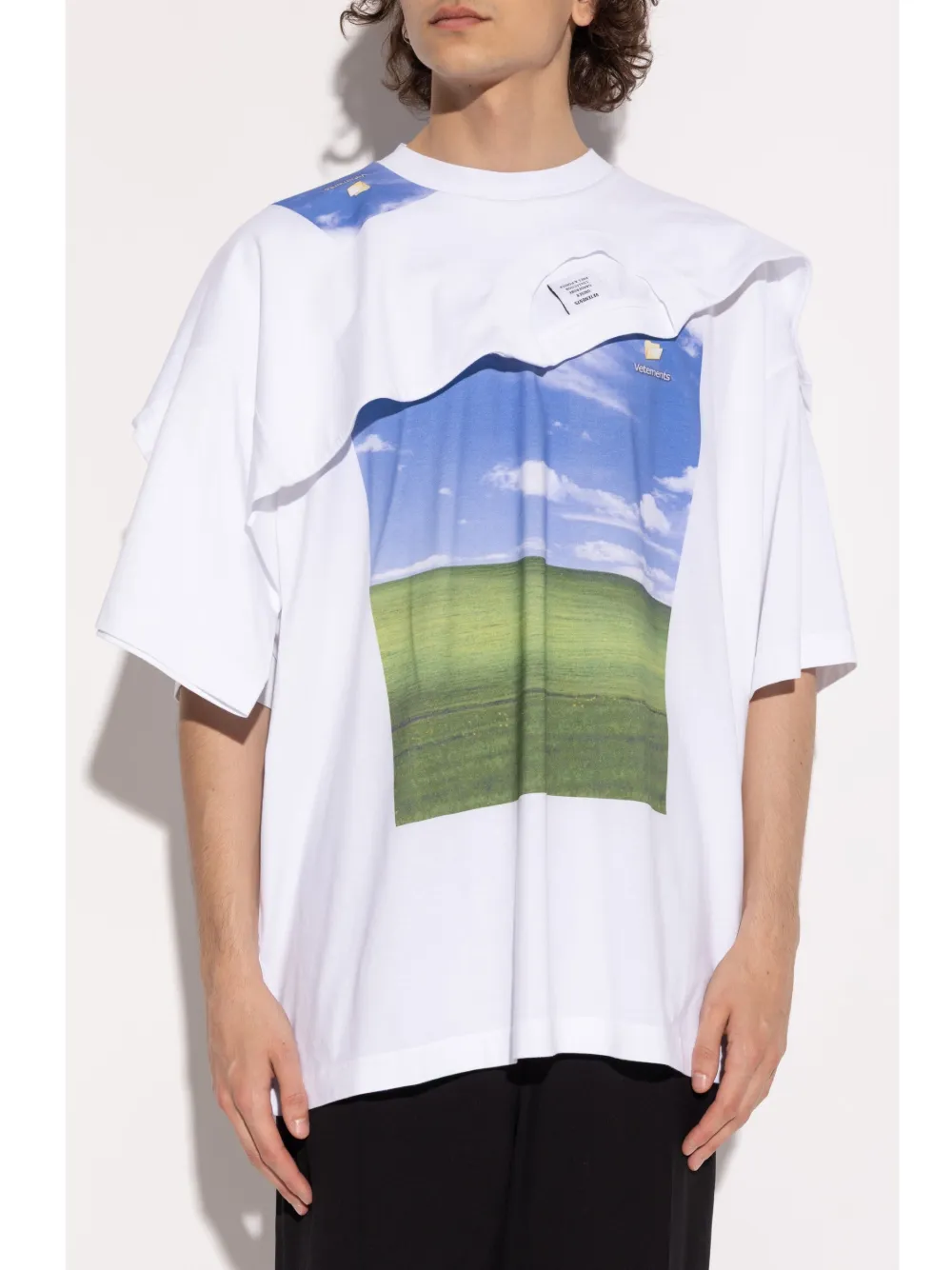 VETEMENTS T-shirt met grafische print Wit