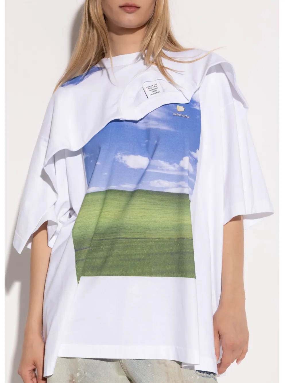 VETEMENTS T-shirt met grafische print Wit