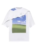 VETEMENTS layered graphic-print T-shirt - White