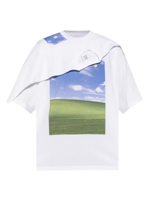 VETEMENTS layered graphic-print T-shirt