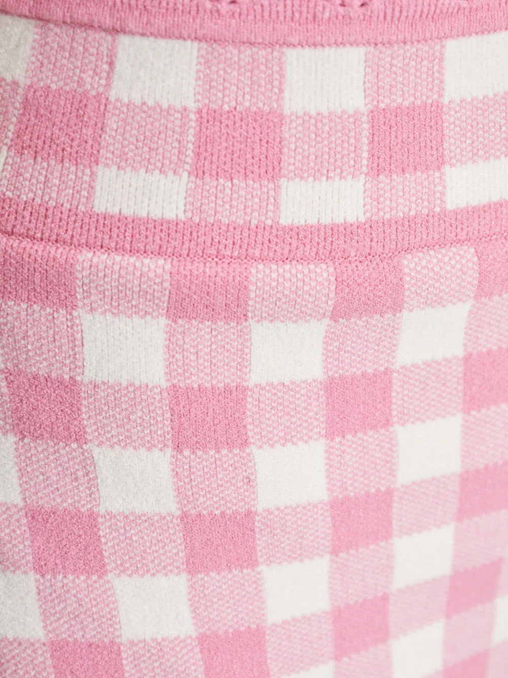 Loveshackfancy Gingham Scallop-hem Mini Skirt