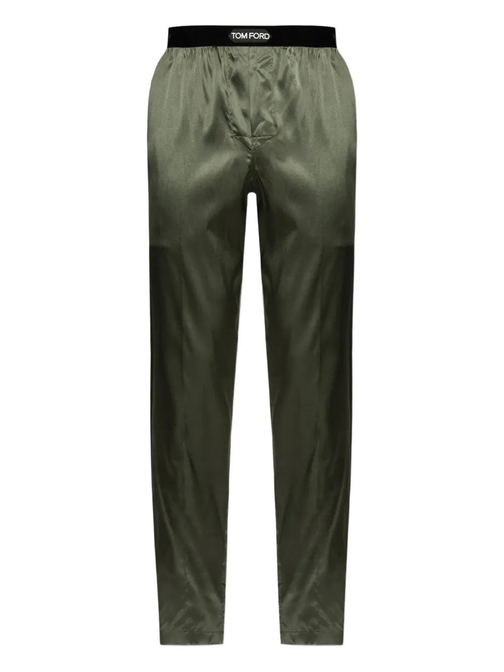 TOM FORD elastic-waist pijama trousers | Green | Image 1