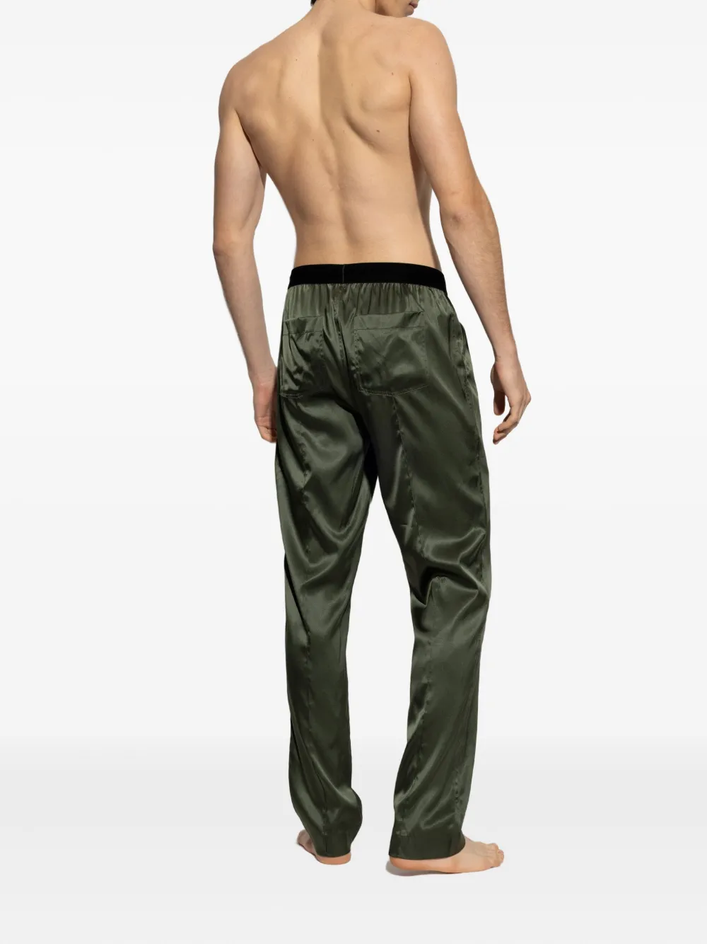 TOM FORD Pyjamabroek met elastische taille Groen
