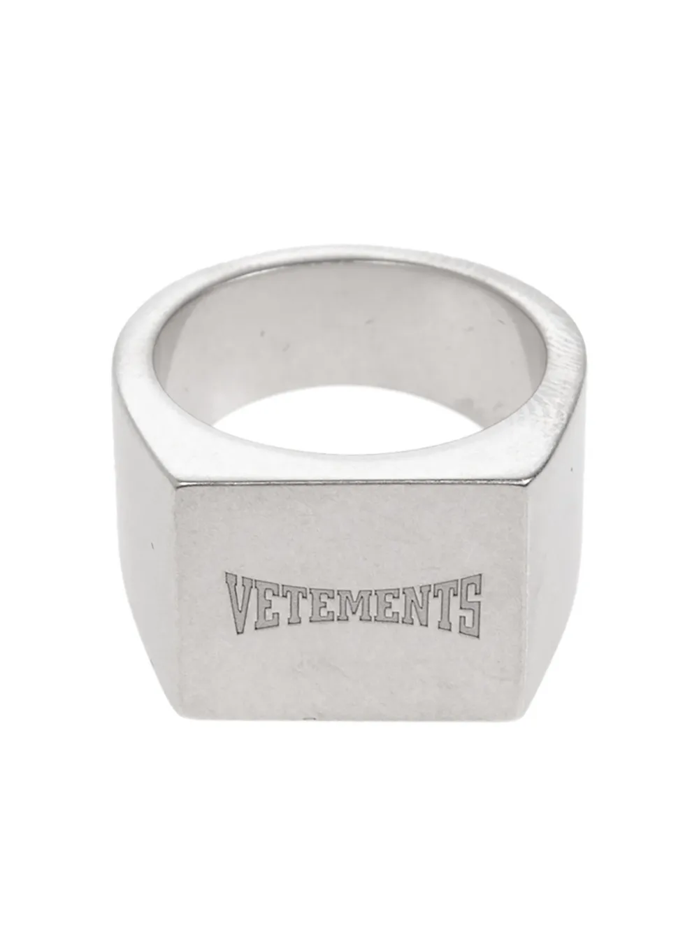 VETEMENTS スクエア シグネットリング - SILVER VETEMENTS スクエア シグネットリング - SILVER