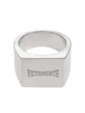 VETEMENTS rectangular signet ring - SILVER