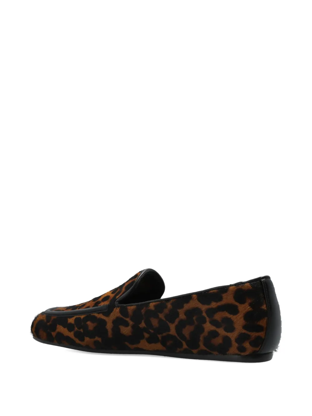 Stuart Weitzman Lee leopard-print loafers Brown